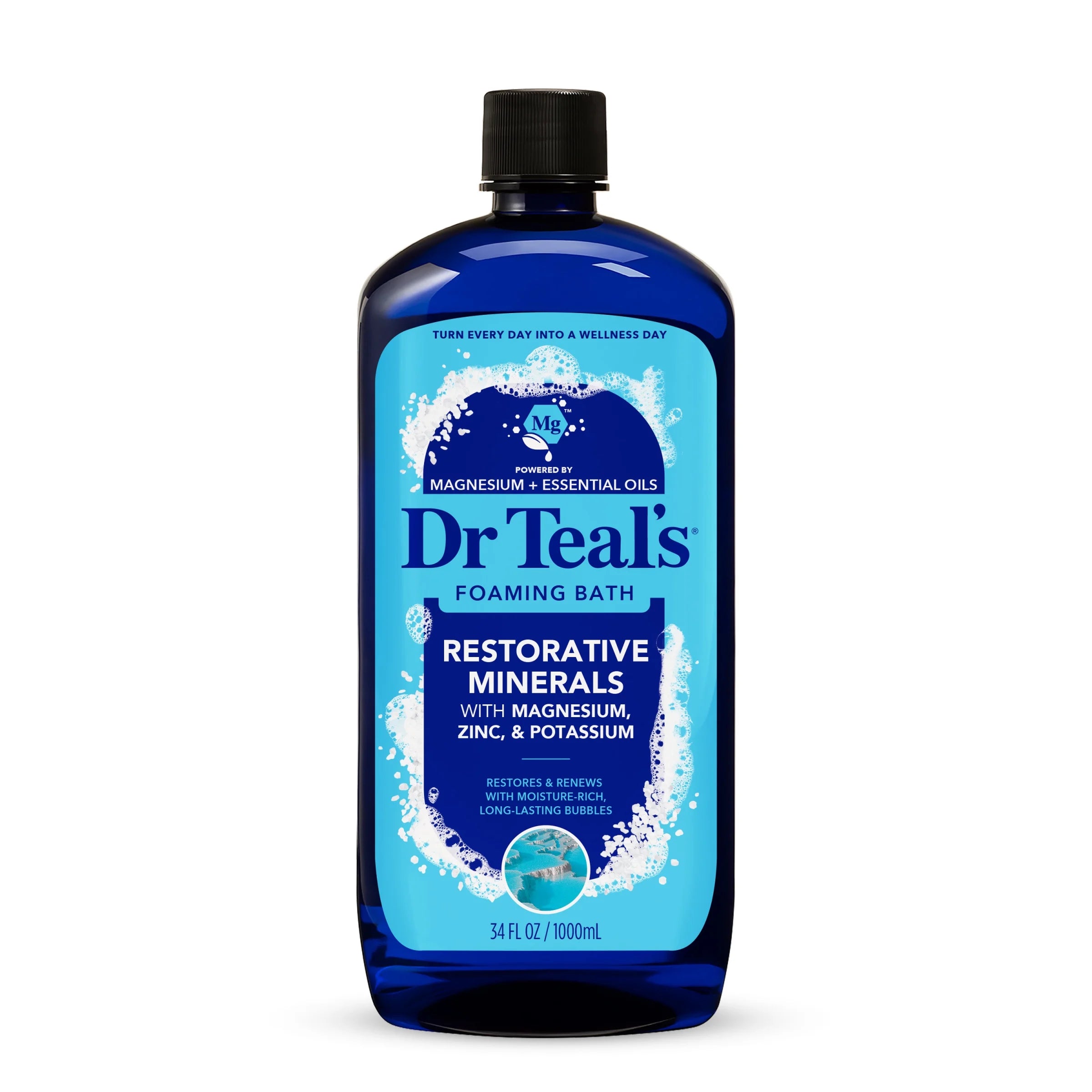 Dr Teal'S Foaming Bath, Restorative Minerals with Magnesium, Potassium, and Zinc, 34 Fl Oz