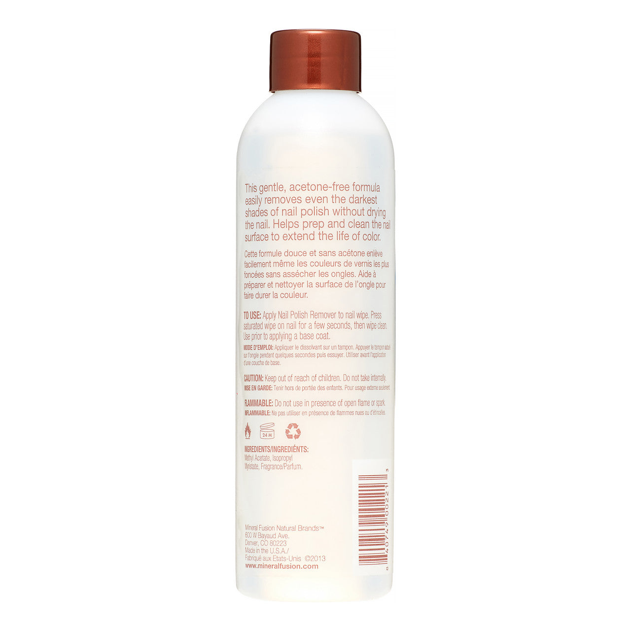MF Nail Polish Remover – Gentle Acetone-Free Formula (6 oz)