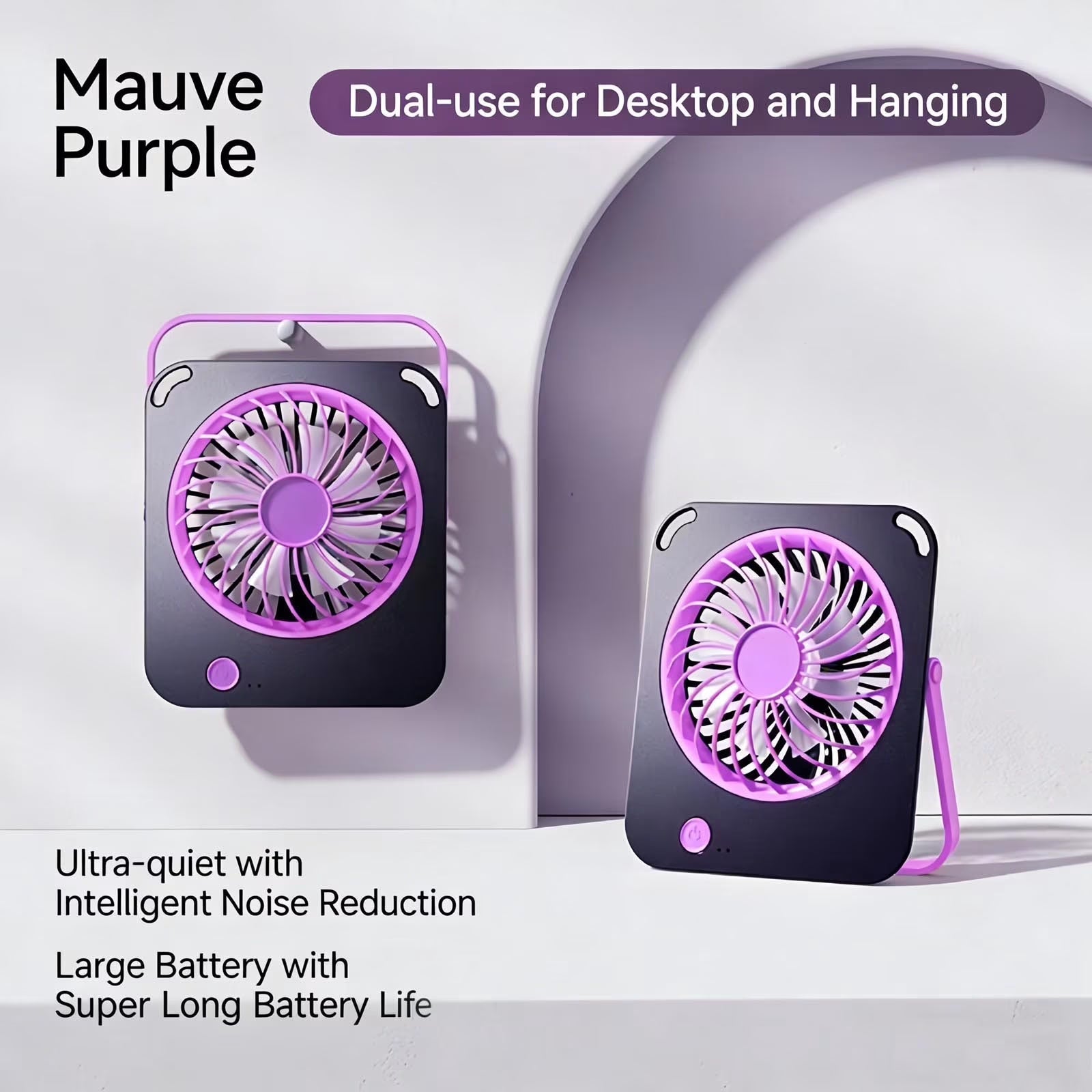 USB Desktop Fan High Wind Power Portable Mini Fan Quiet Personal Cooling for Office Home Travel by PALIFEUR