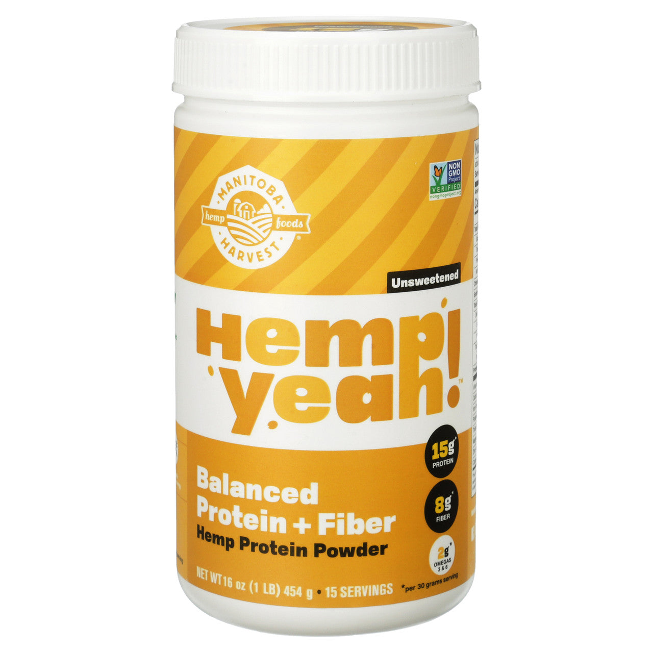 Manitoba Harvest Hemp Protein Powder (1×16 oz) | Plant-Based Protein + Fiber, Cold-Milled Hemp