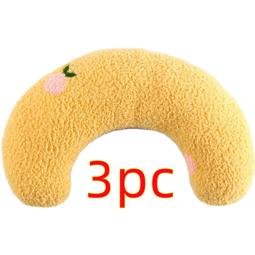 Cozy Calming U-Shaped Pet Pillow for Cats and Small Dogs – Soft Plush Neck Support and Sleep Aid