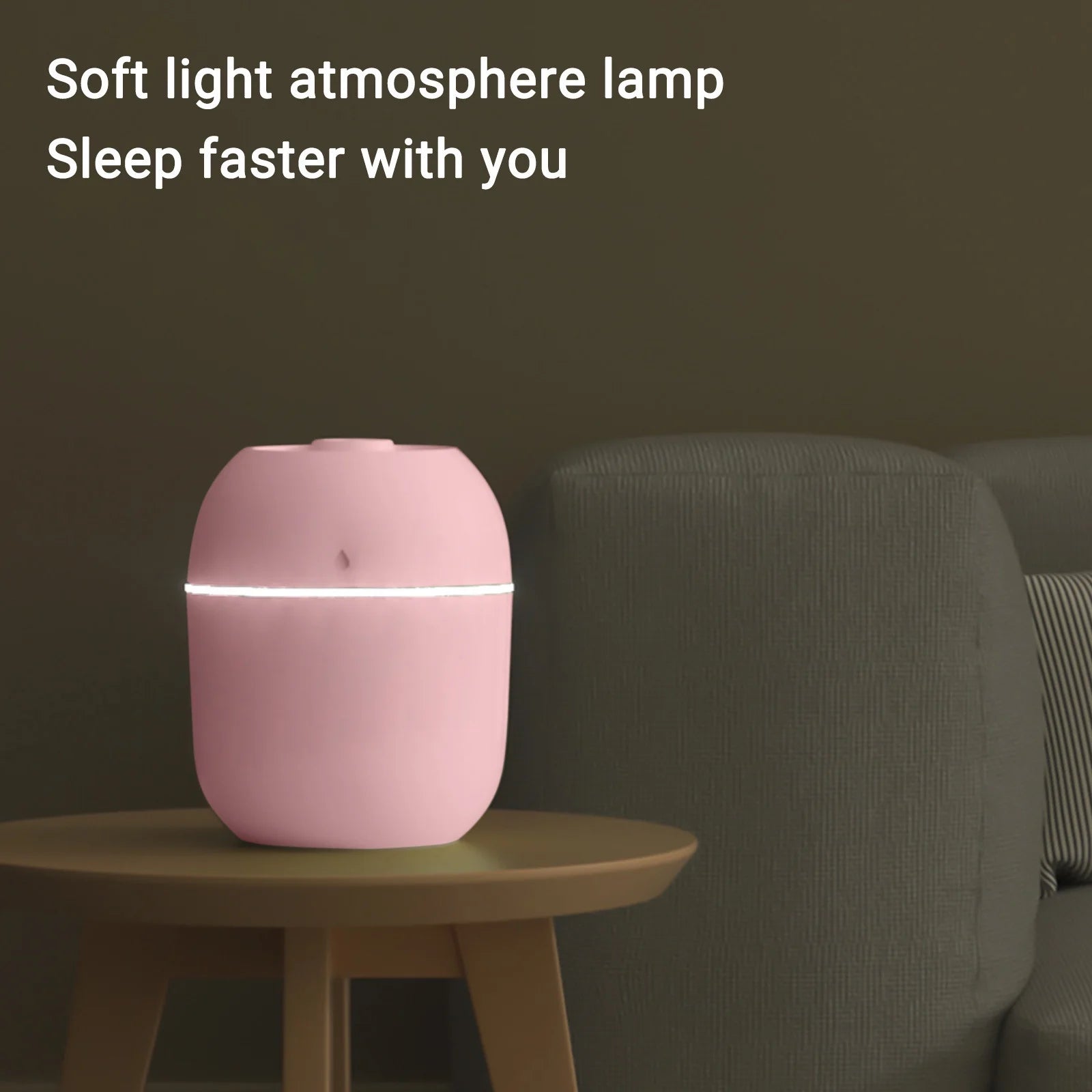 Vikakiooze 2023 Promotion on Sale, U Humidifier with Light ,Quiet Cool Mist Humidifier for Bedroom and Office ,Plants, Easy to Clean