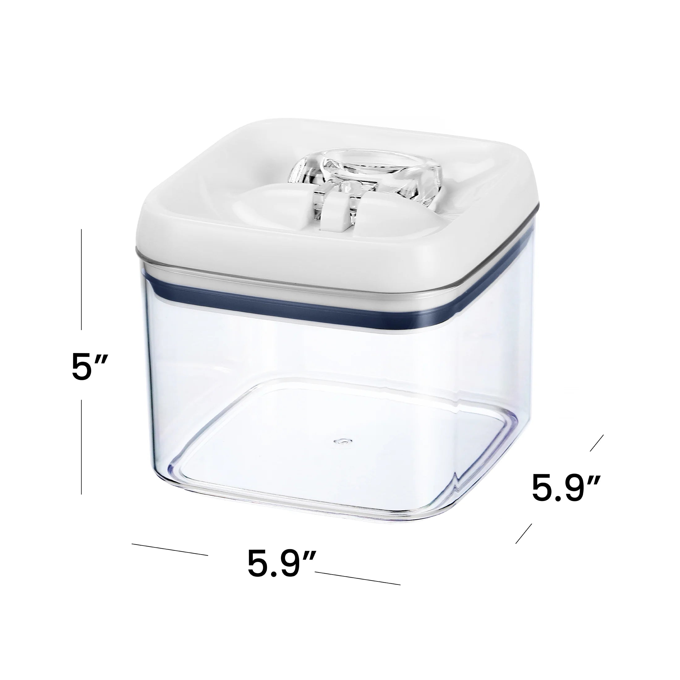 Better Homes & Gardens 6.2 Cup Flip-Tite Square Food Storage Container, Bpa-Free, Clear Container with Easy Open Lid