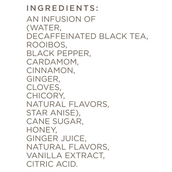 Tazo Decaf Chai Latte Concentrate – 32 fl oz (6 Pack) | Spiced Black Tea Blend