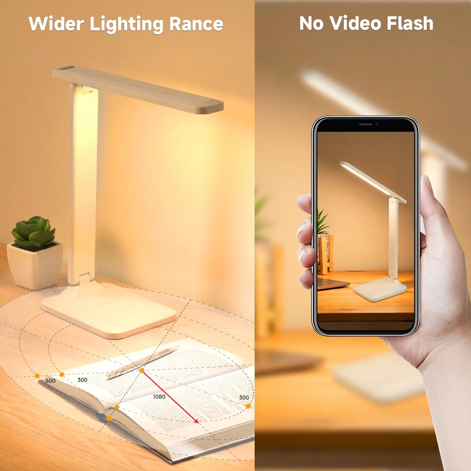 NOYAFA LED Desk Lamp, 3 Lighting Modes Dimmable, Eye-Caring with USB Port, for Home Office Study