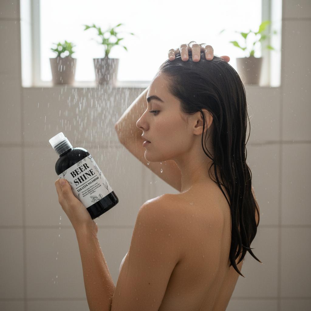 Beer Shine Keratin Repair Shampoo