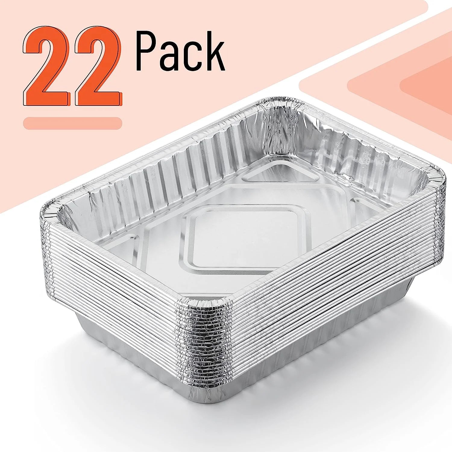 UNCO- Grill Drip Pans Aluminum, 7.5 X 5, 22Pcs, Drip Pan Liners, Grease Pan Liner, Grill Drip Pans for Outdoor Grill, Grill Grease Pan Liners, Grill Drip Pan, Aluminum Drip Pans, Drip Pan for Grill