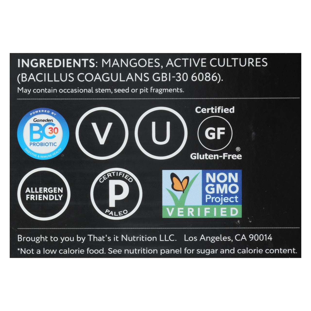 That’s It Probiotic Mango Fruit Bar (12 x 1.2 oz) | Gluten-Free, Vegan, Non-GMO Snack with Probiotics