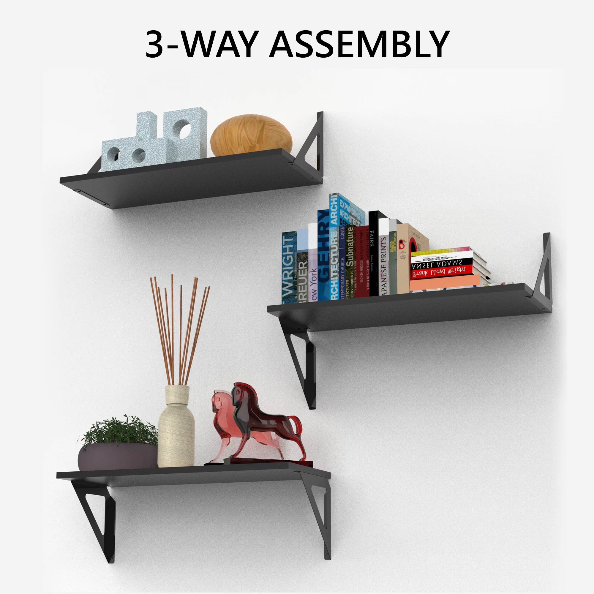 Hyper Tough 6 In. X 15 3/4 In. Rustic Gray Laminated Wood Shelf