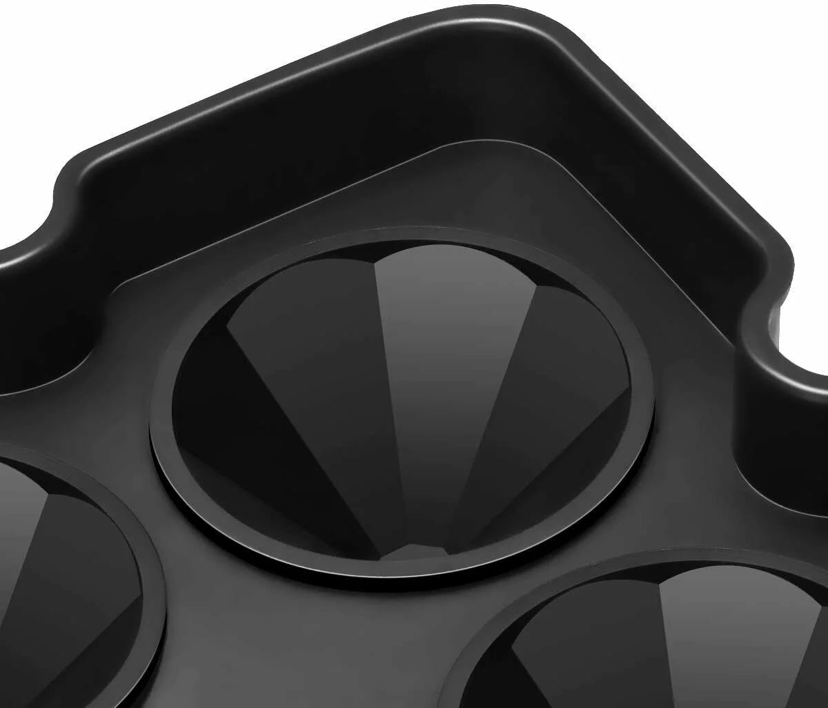 N1- Silicone 3D Diamond ICE Cube Tray Maker Mold Whiskey Cocktails (3 Pack), New