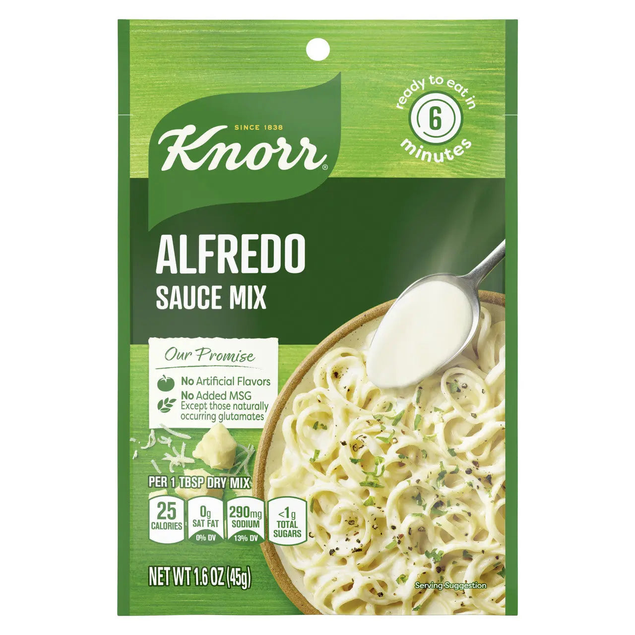 Knorr Alfredo Pasta Sauce Mix with Parmesan & Romano Cheese (12×1.6 OZ) Enaraon