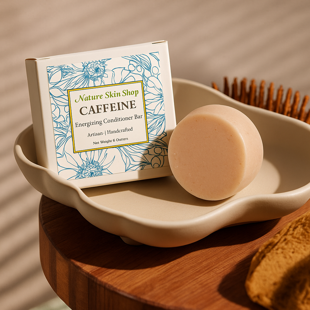 Caffeine Infused Hair Thickening Conditioner Bar - Energize & Strengthen for Fuller Hair