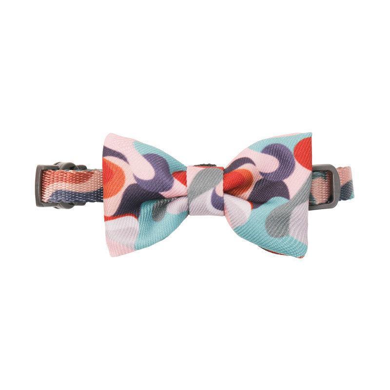 Chic Cotton Bow Tie Cat Collar - Trendy & Comfortable Pet Accessory for American Feline Fashion