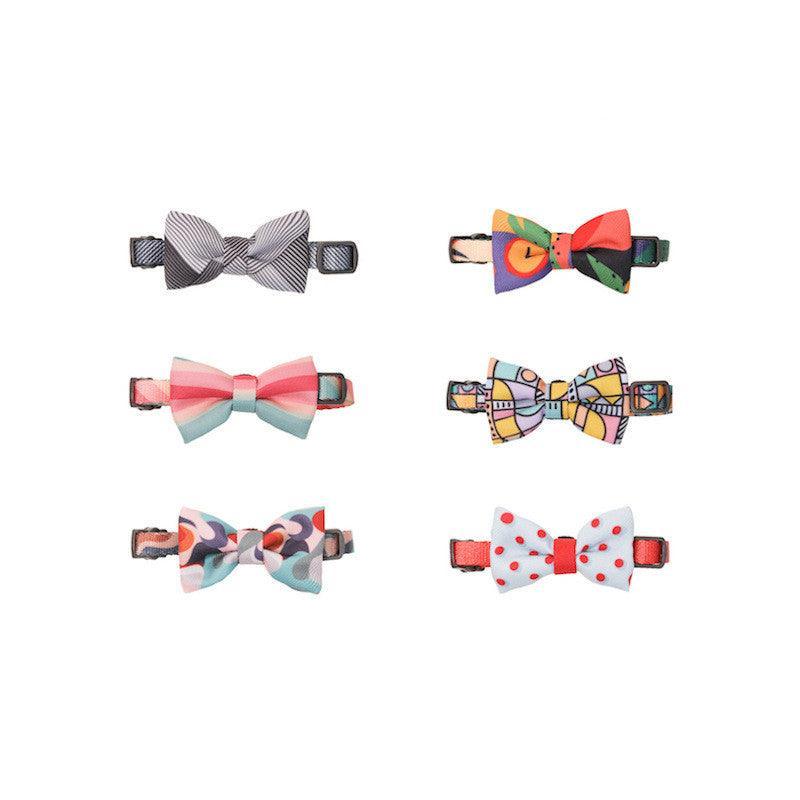 Chic Cotton Bow Tie Cat Collar - Trendy & Comfortable Pet Accessory for American Feline Fashion