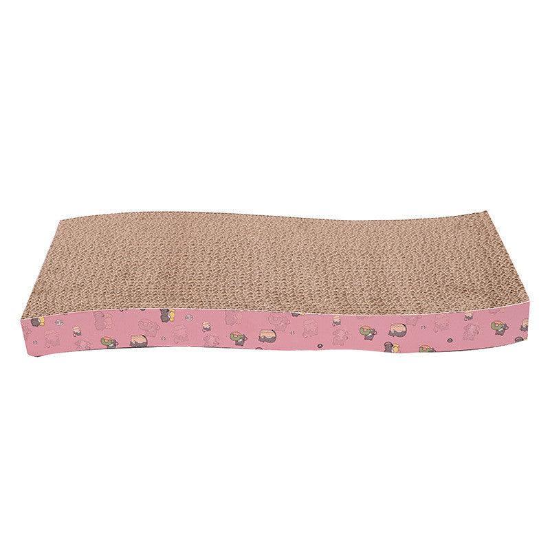 Ultimate Cat Scratcher Lounge - Premium Corrugated Cardboard with Catnip Bonus (Wave Design)