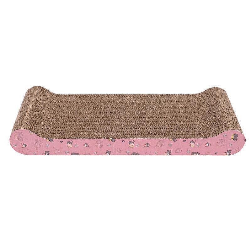 Ultimate Cat Scratcher Lounge - Premium Corrugated Cardboard with Catnip Bonus (Wave Design)