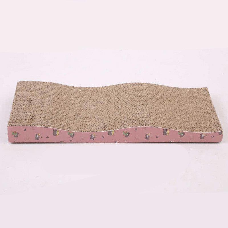 Ultimate Cat Scratcher Lounge - Premium Corrugated Cardboard with Catnip Bonus (Wave Design)