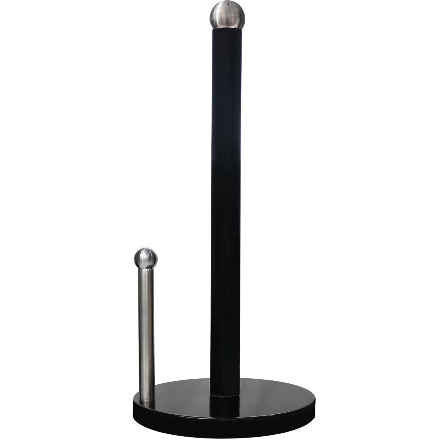 Blue Donuts Enamel Coated Steel Paper Towel Holder (Black)
