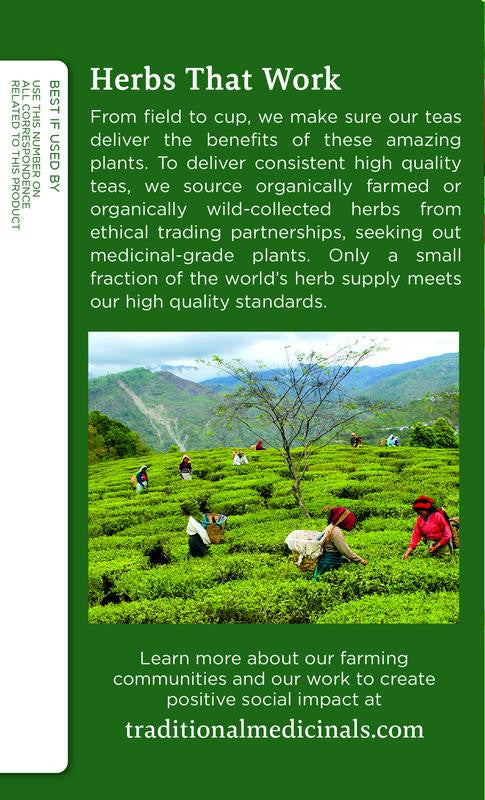 Traditional Medicinals Organic Hawthorn & Hibiscus Tea – Heart Health Herbal Blend (6x16 Bags)