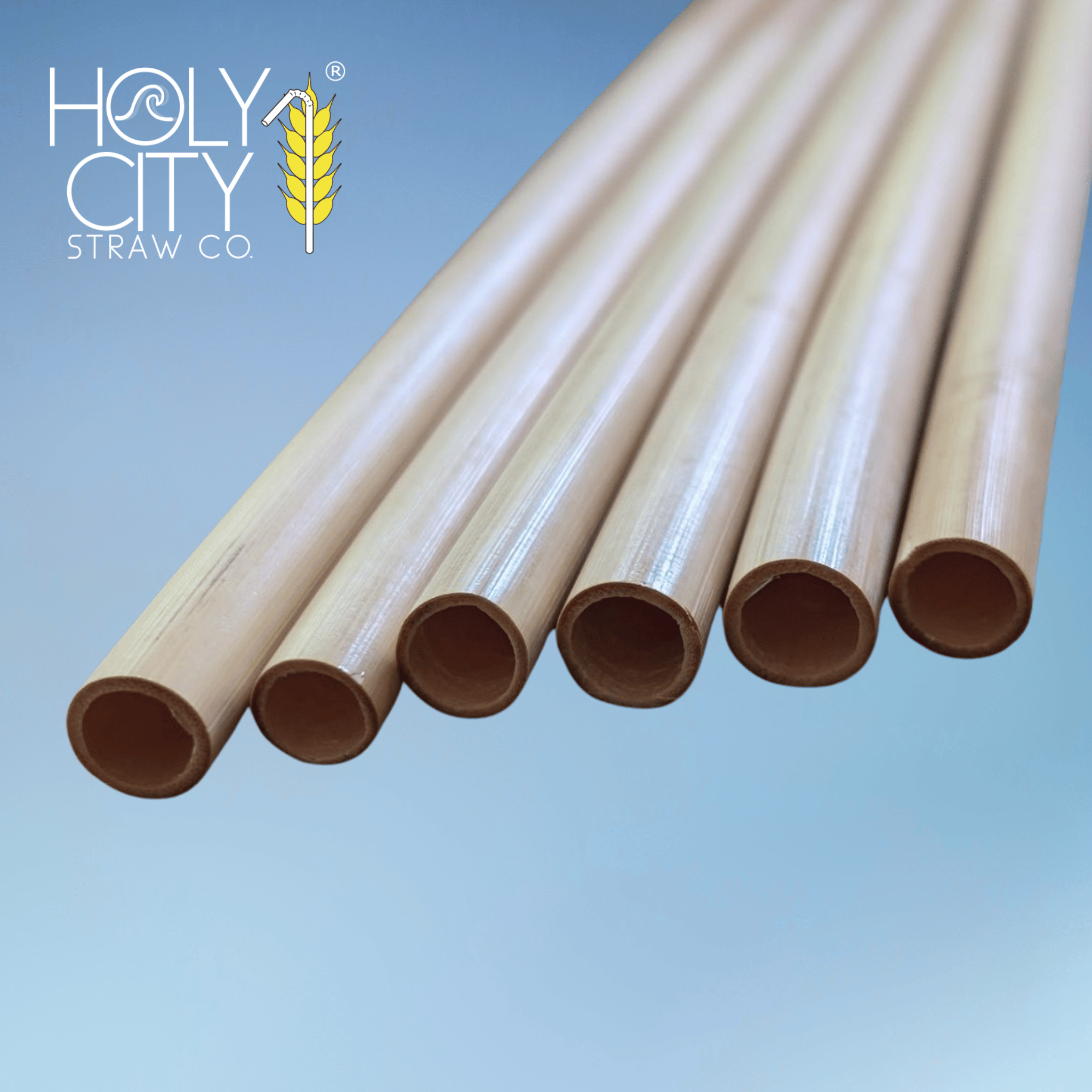 7.9" Jumbo Reed Straws | 10CT. | - 5 Pack Bundle-1