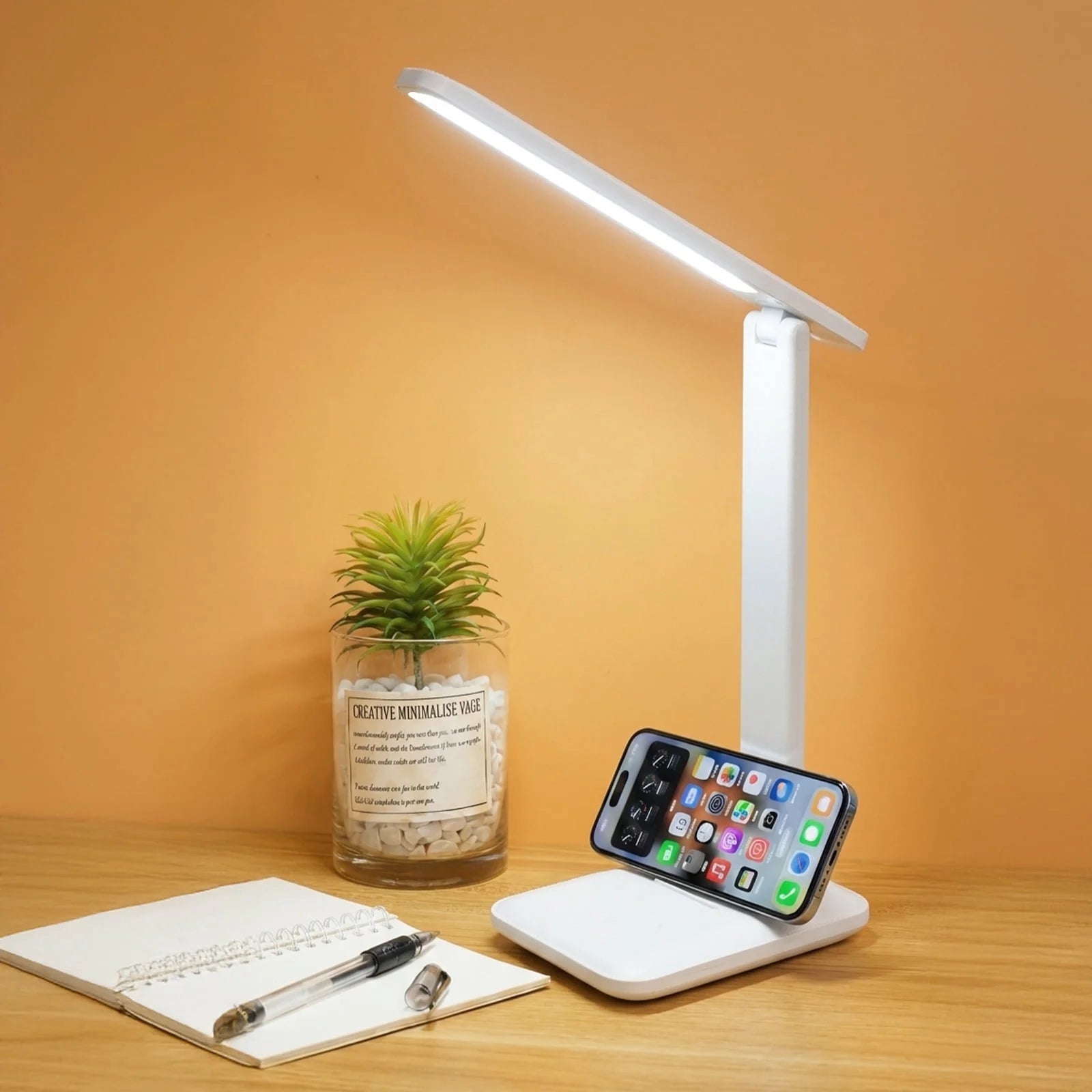 NOYAFA LED Desk Lamp, 3 Lighting Modes Dimmable, Eye-Caring with USB Port, for Home Office Study