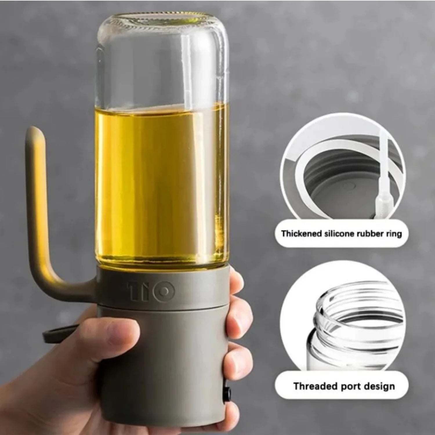 JEEXI Oil Sprayer for Cooking, Advanced Olive Oil Spray Bottle Mister, Kitchen Gadgets Accessories for Air Fryer, Salad, BBQ, Kitchen Baking, Roasting