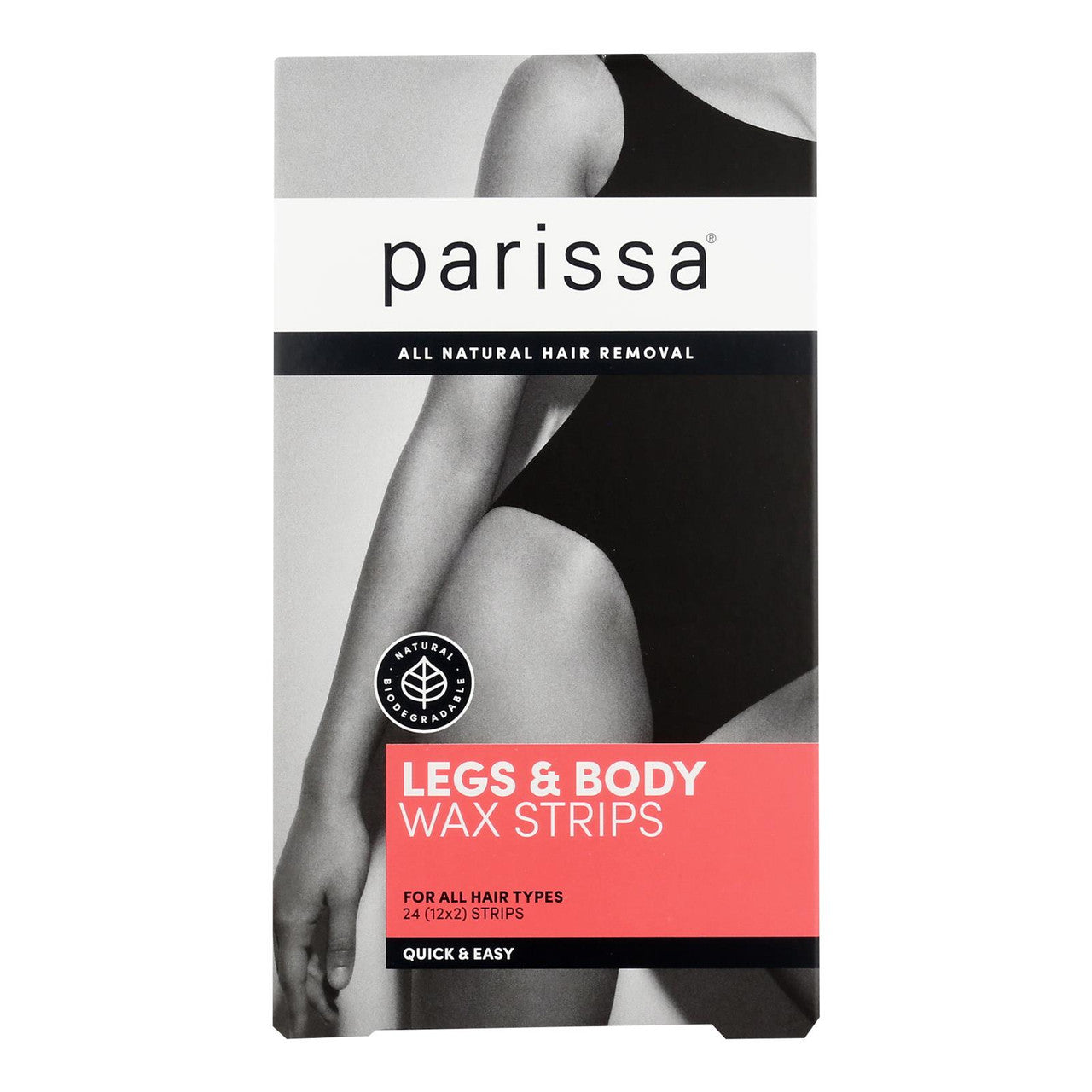 Parissa Legs & Body Wax Strips – 24 Count | Easy At-Home Hair Removal for Women & Men