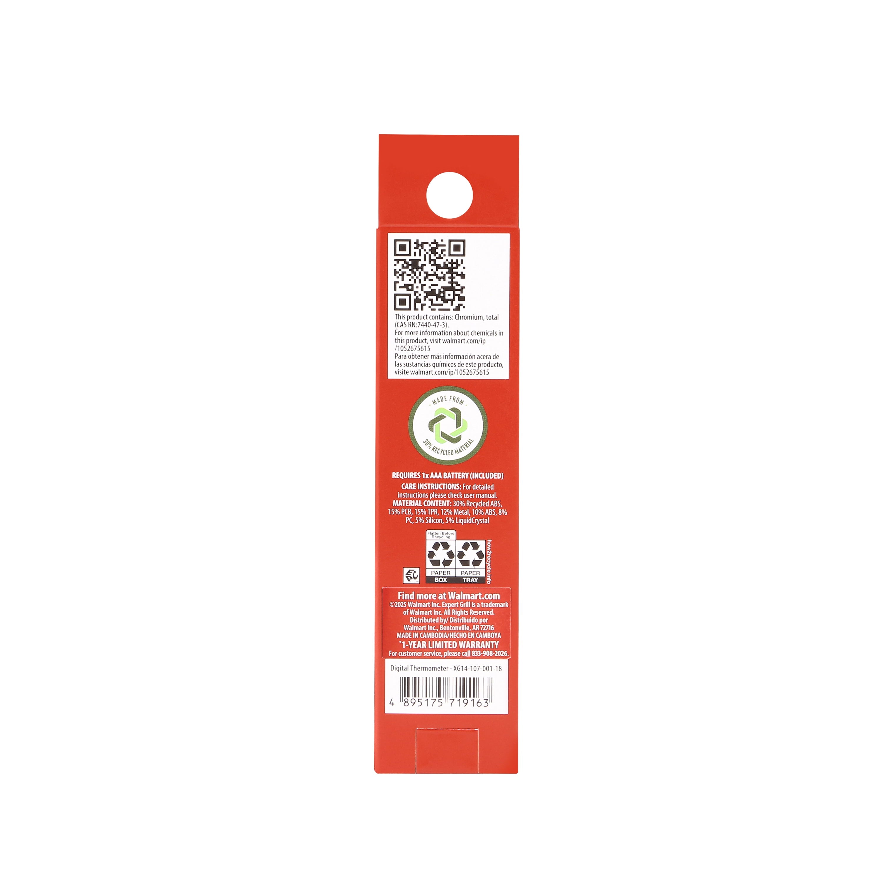 Expert Grill Digital Food Thermometer for Grilling