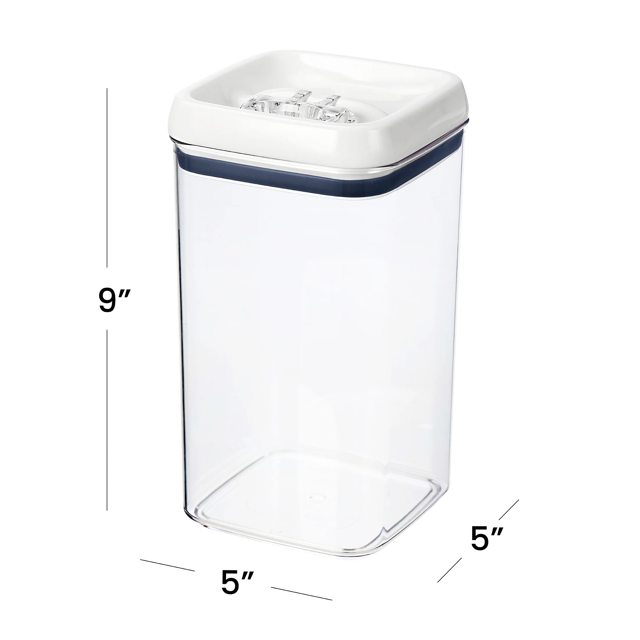Better Homes & Gardens 9.9 Cup Flip-Tite Square Food Storage Container, Ideal for Pantry Organization