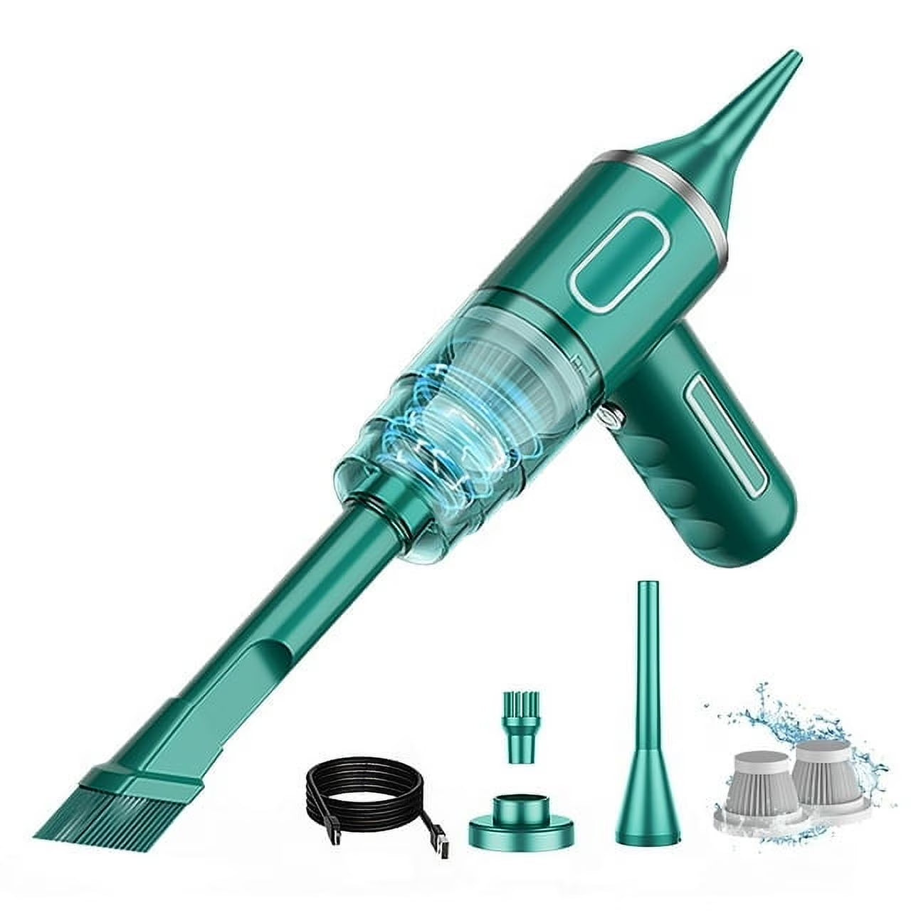 Handheld Vacuum Cordless, 29000PA Powerful Car Vacuum Cleaner, 120W Mini Rechargeable Hand Held Vacuum, Hand Held Vacuum with Strong Suction Bug Sucker for Home, Pet Hair, Car, Black