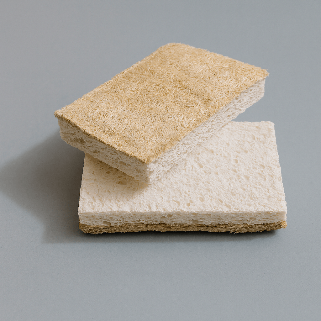 Eco-Friendly Natural Cellulose & Loofah Kitchen Sponge Duo