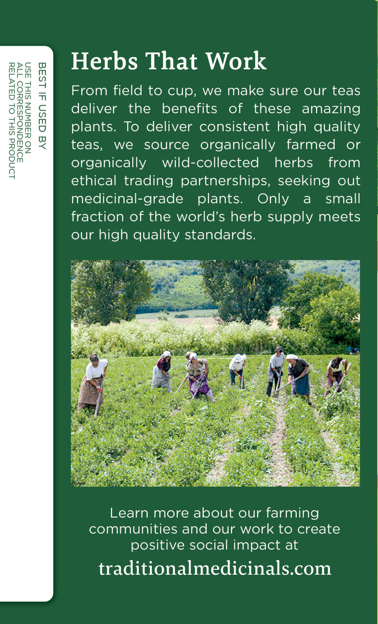 Traditional Medicinals Organic Lemon Balm Tea – Calming Herbal Tea (6x16 Bags)