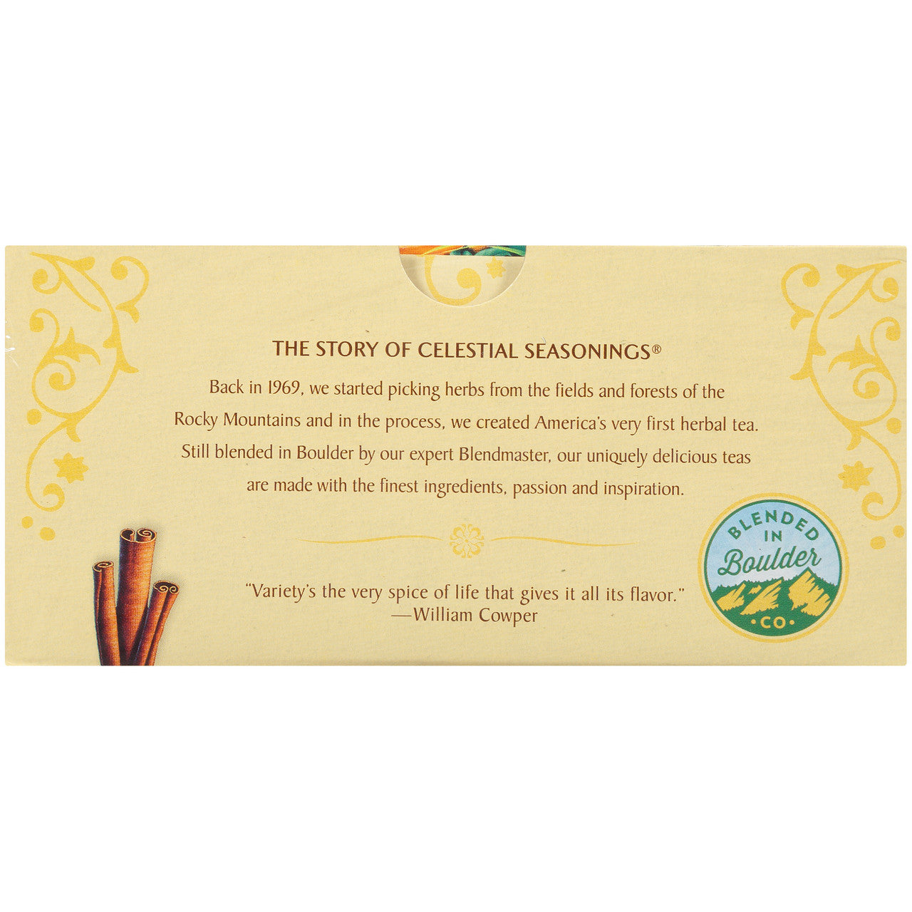 Celestial Seasonings Bengal Spice Herbal Tea – Caffeine-Free Chai Inspired Blend (6x20 Bags)