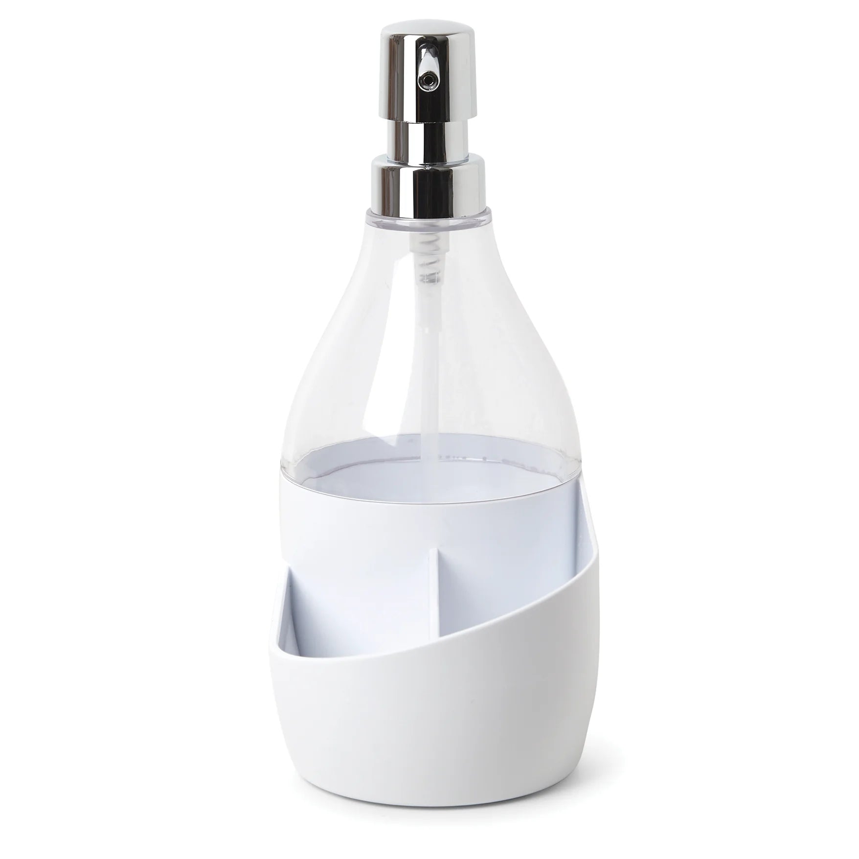 Mainstays Soap Pump and Sponge Holder, Soap Dispenser with Built-In Caddy, 17.1 Oz (508 Ml)