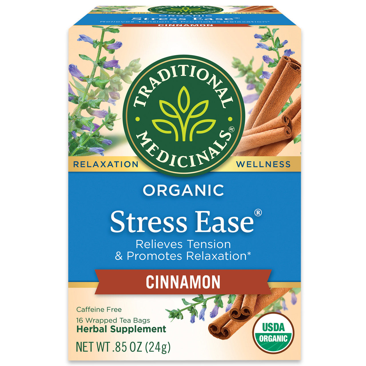 Traditional Medicinals Organic Echinacea Plus Tea – Immune Support Herbal Tea (6x16 Bags)