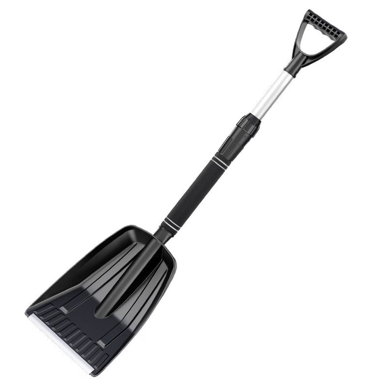 KQJQS Winter Snow Removal Shovel with Detachable Installation Snow Shovel Set, Thickened and Enlarged Snow Removal Push Snow Shovel, Car Mounted Snow Shovel