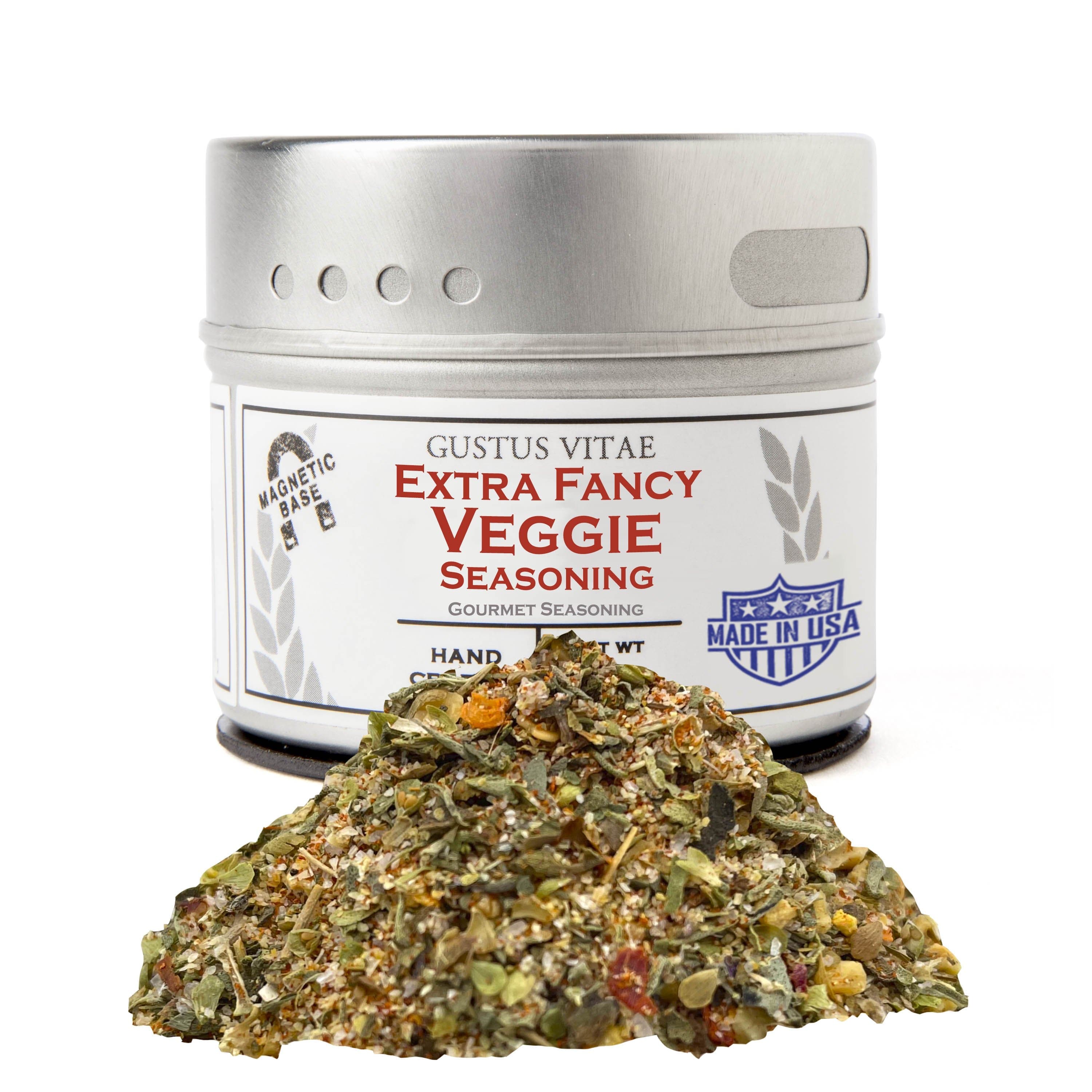 Extra Fancy Veggie Seasoning – Gourmet Vegetable Spice Blend | All Natural, Non-GMO, Small Batch, No MSG