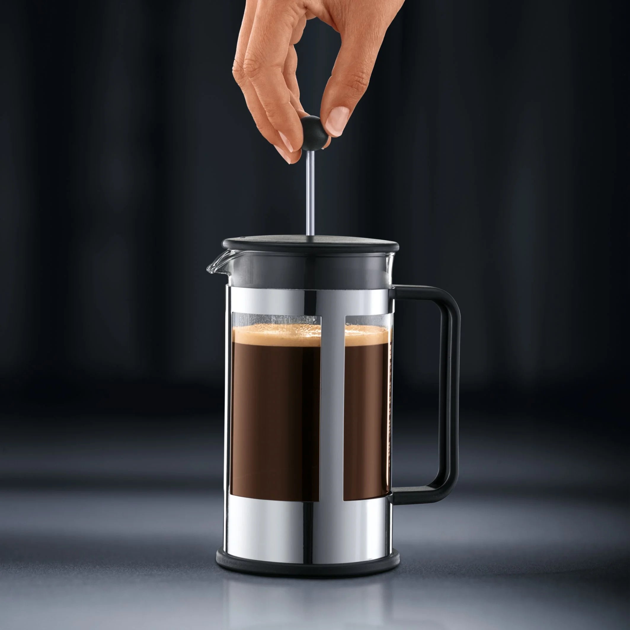 Bodum 17 Oz Kenya French Press Coffeemaker, Stainless Steel, New