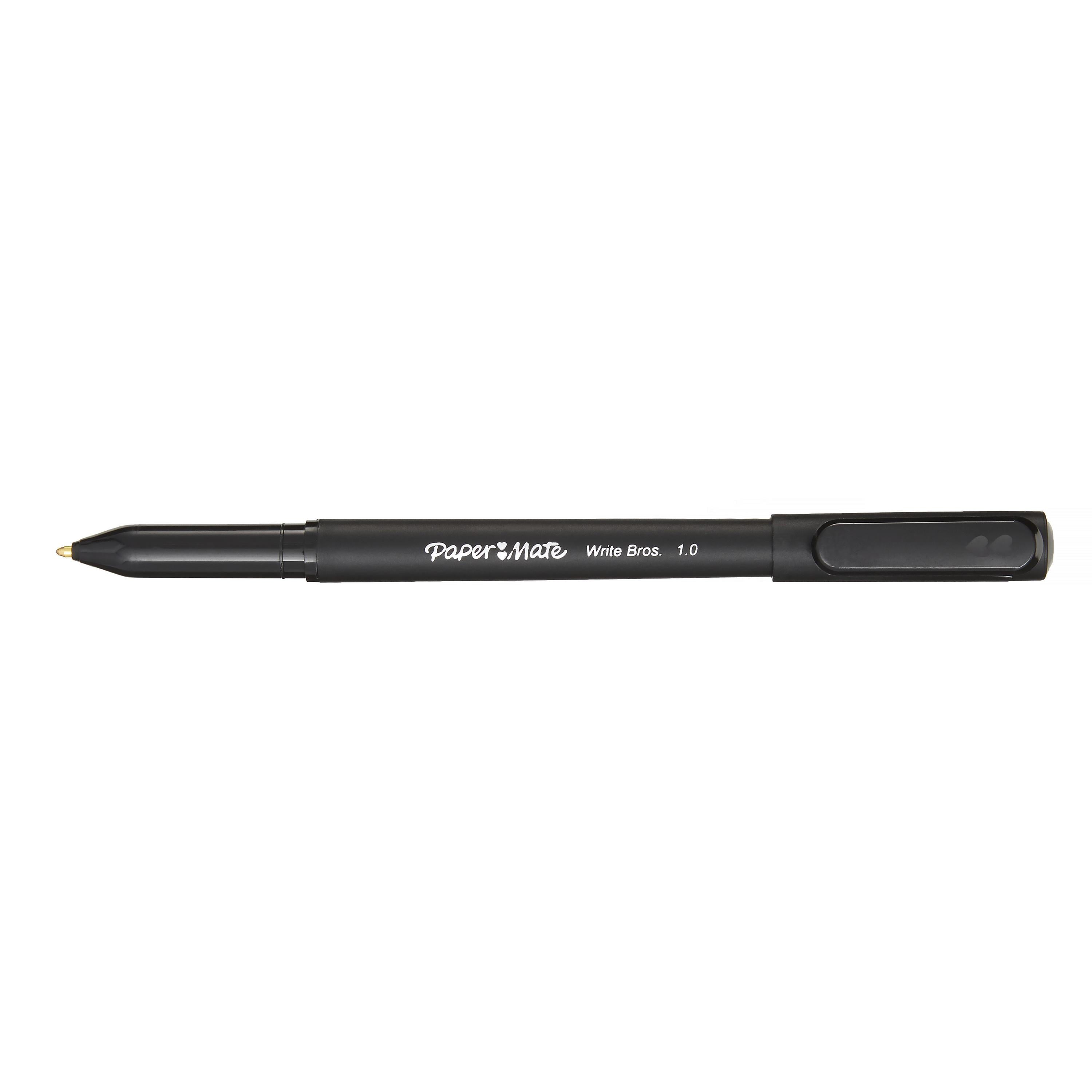 Paper Mate Ballpoint Pens, Write Bros. Black Ink Pen, Medium Point (1.0Mm), 20 Count