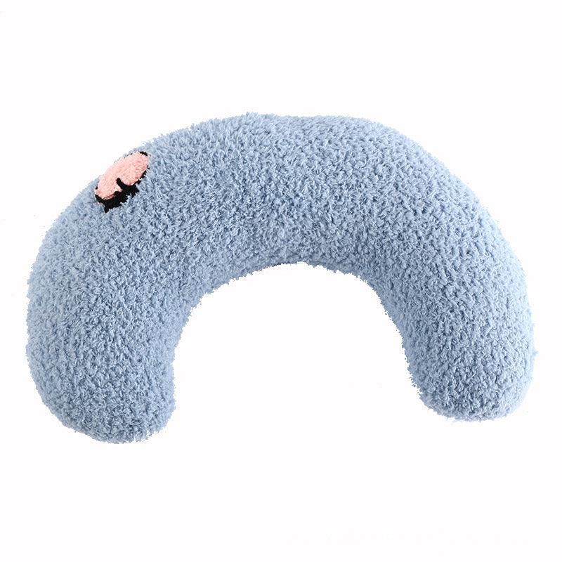 Cozy Calming U-Shaped Pet Pillow for Cats and Small Dogs – Soft Plush Neck Support and Sleep Aid