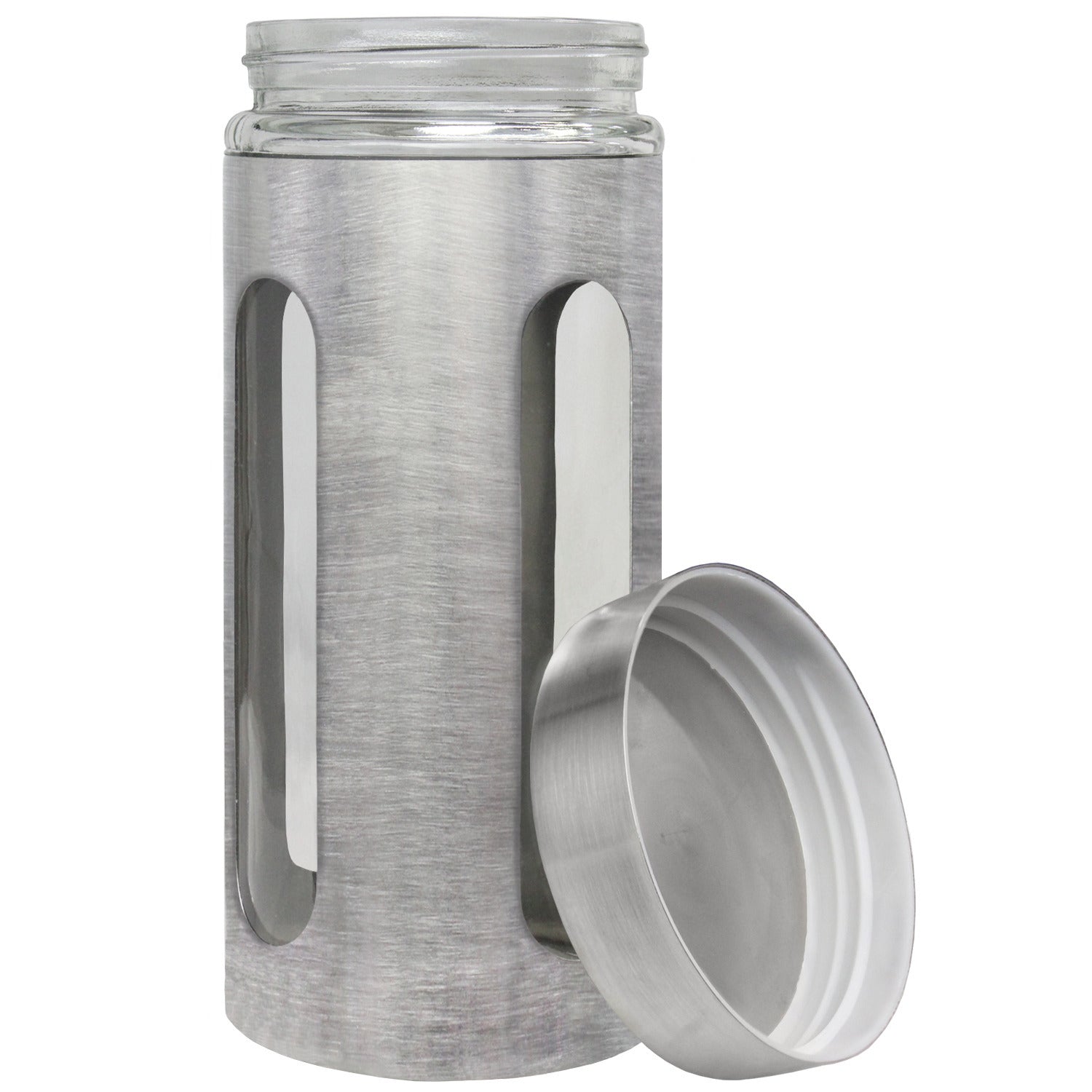Blue Donuts 44Oz Stainless Steel Canister with Window