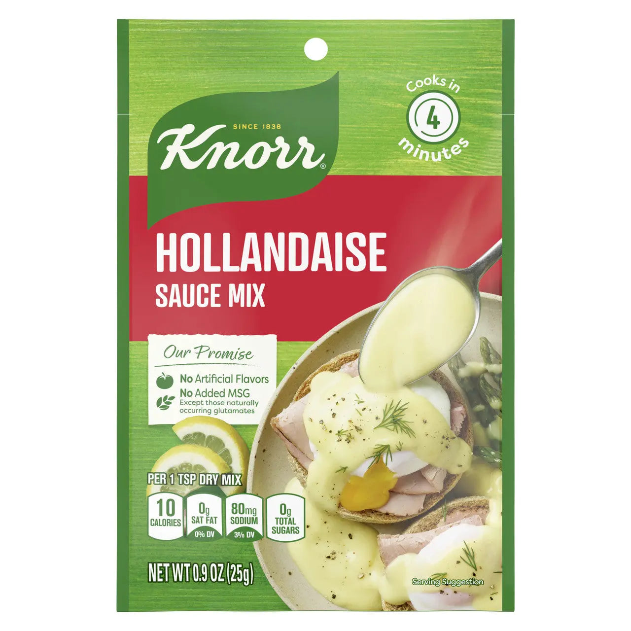 Knorr Hollandaise Sauce Mix (12 Pack, 0.9 oz Each) – Classic French Sauce Mix for Vegetables, Eggs Benedict & Seafood Enaraon