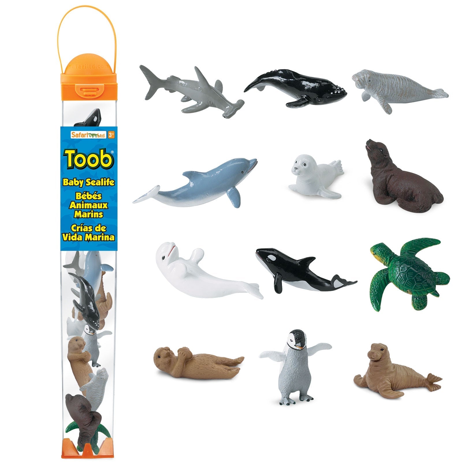 Adorable Baby Sea Life Figurines Set - Educational Ocean Animal Toys for Kids 
