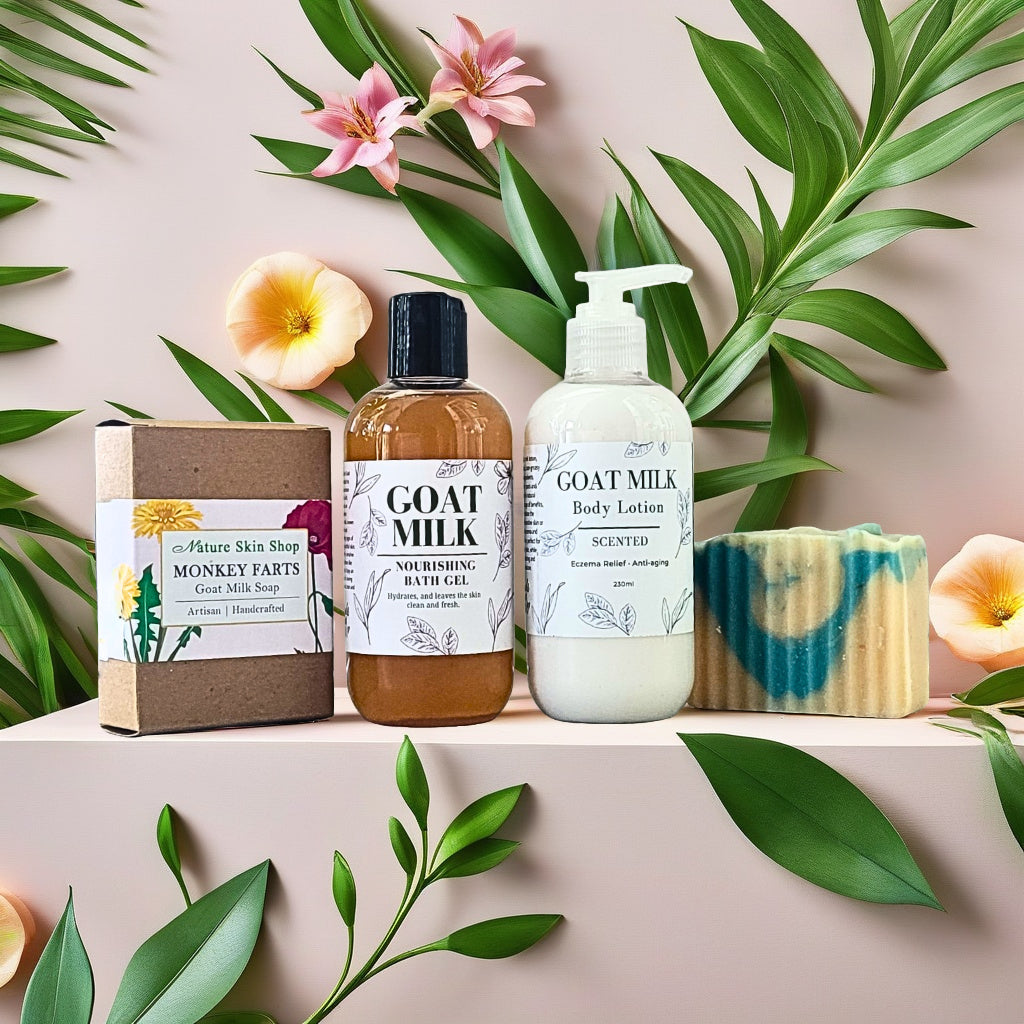 Goat Milk Coconut Orange Hydrating Body Wash for Dry & Sensitive Skin - Anti-Aging & Eczema Relief