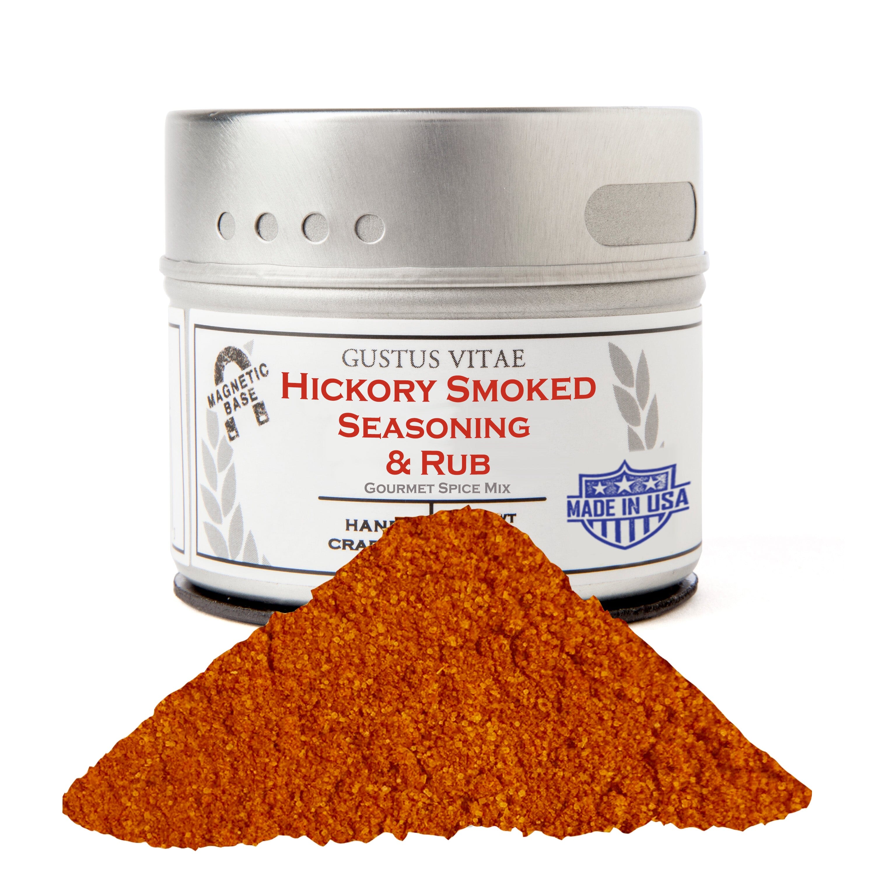 Hickory Smoked Seasoning & Rub (All Natural, Small Batch, 2 oz)