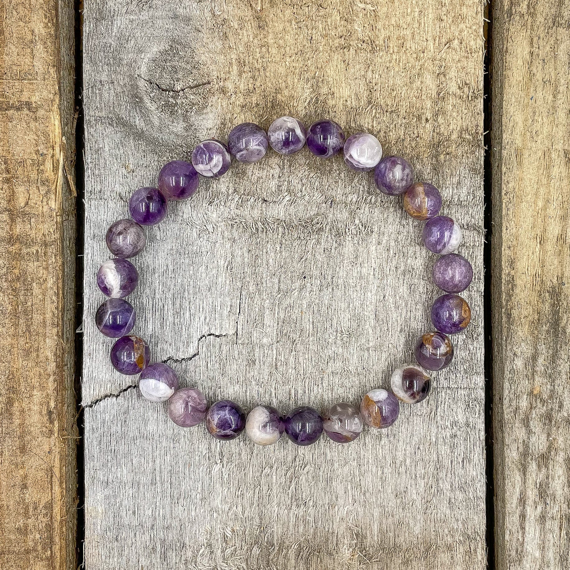 Union – Purple Amethyst Gemstone Beaded Bracelet | Healing Crystal Jewelry