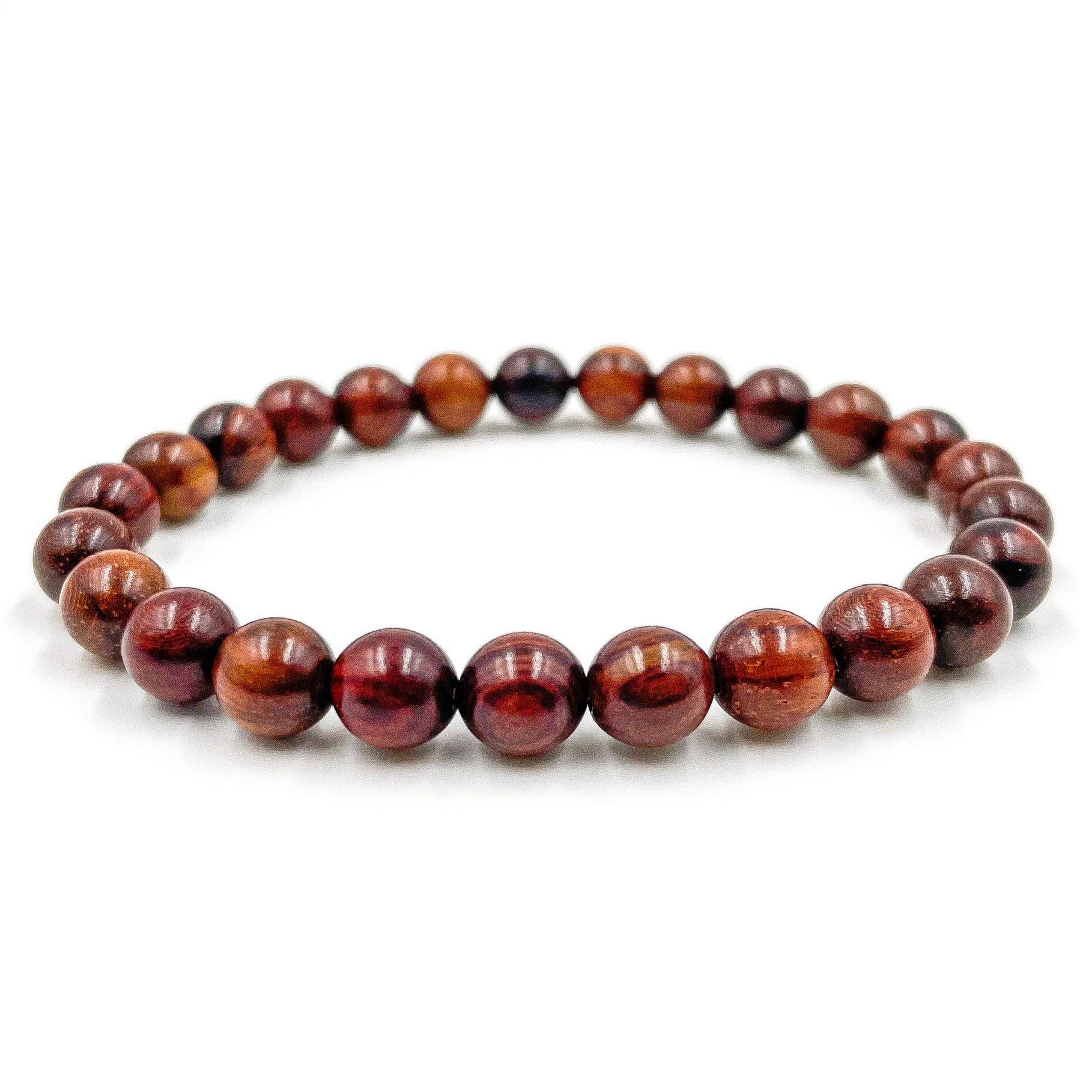 Union – Black Rosewood Mala Beaded Bracelet | Natural 8mm Wooden Beads, Handmade Jewelry with Lifetime Warranty