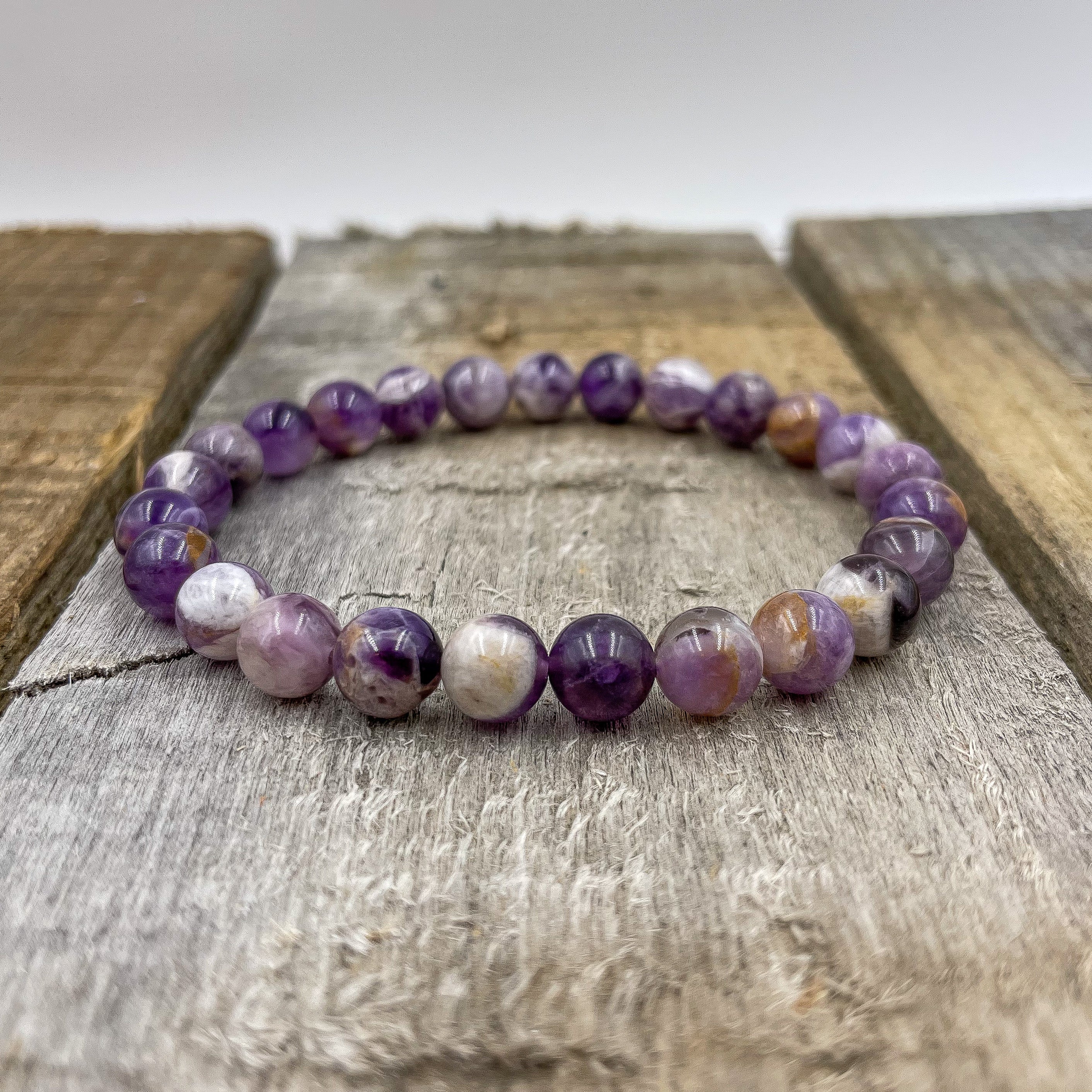 Union – Purple Amethyst Gemstone Beaded Bracelet | Healing Crystal Jewelry