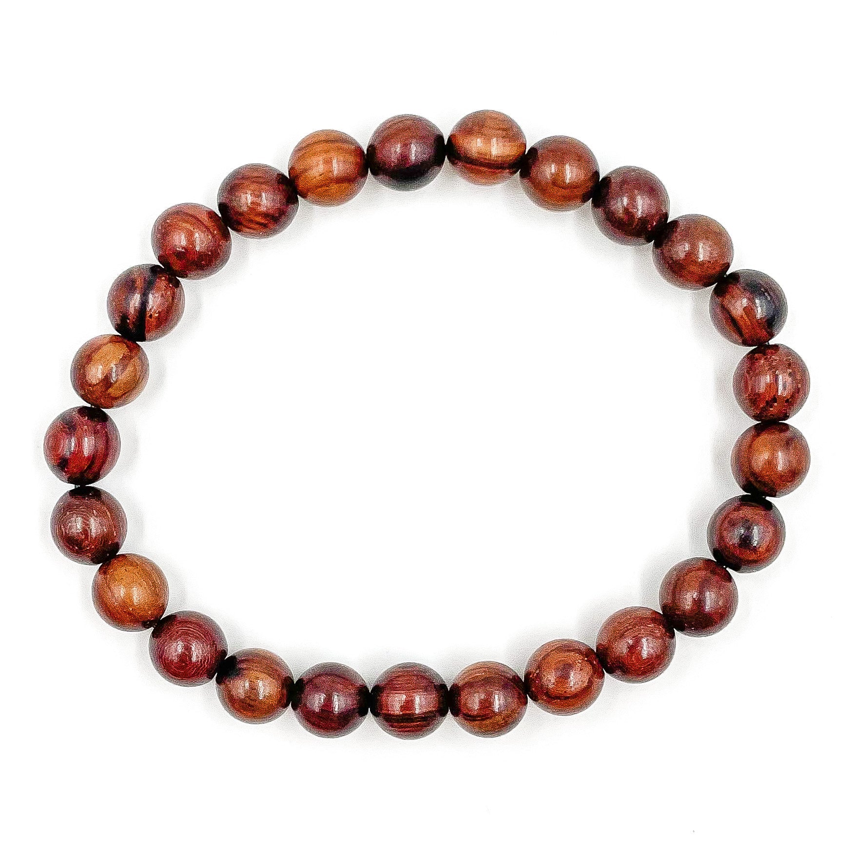 Union – Black Rosewood Mala Beaded Bracelet | Natural 8mm Wooden Beads, Handmade Jewelry with Lifetime Warranty