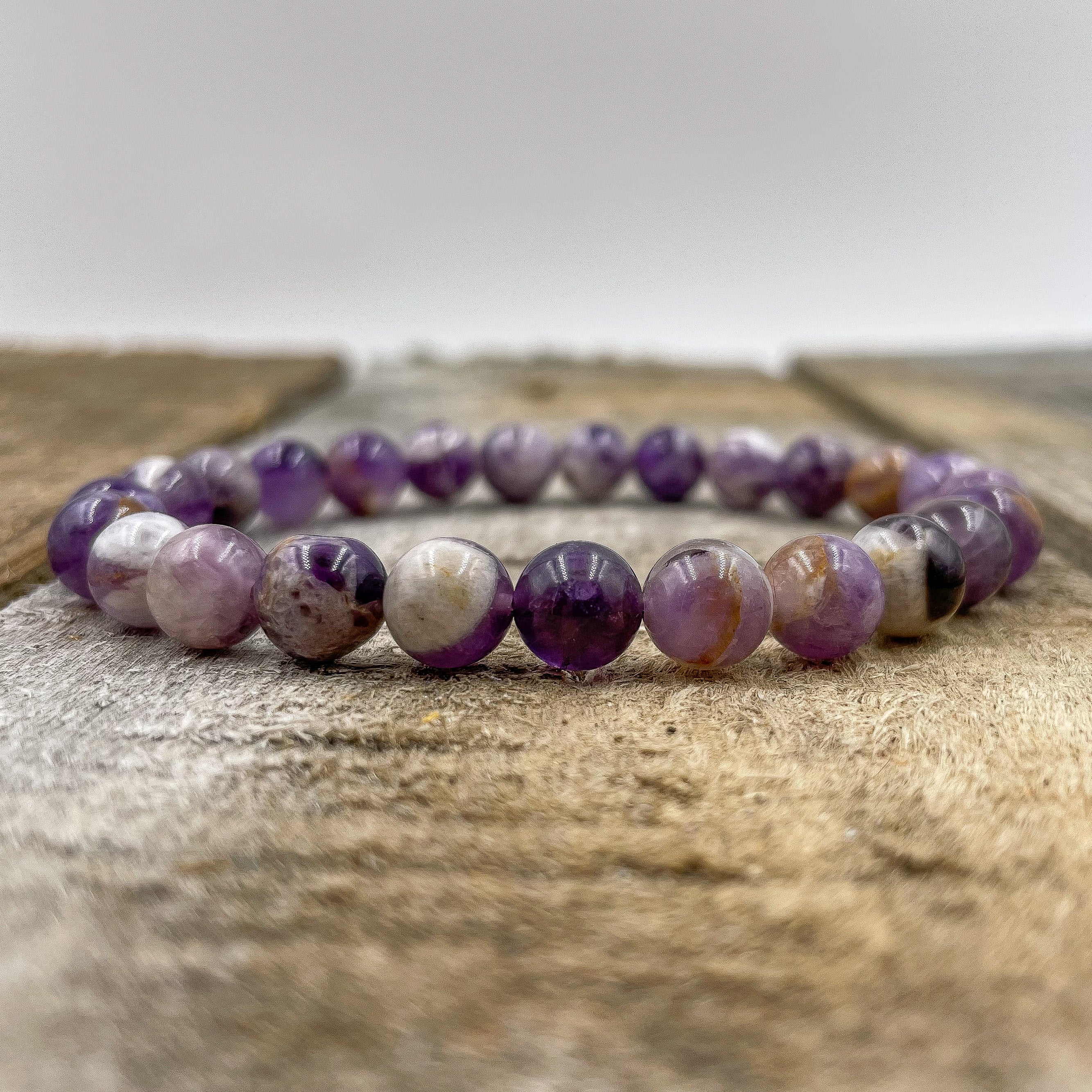 Union – Purple Amethyst Gemstone Beaded Bracelet | Healing Crystal Jewelry